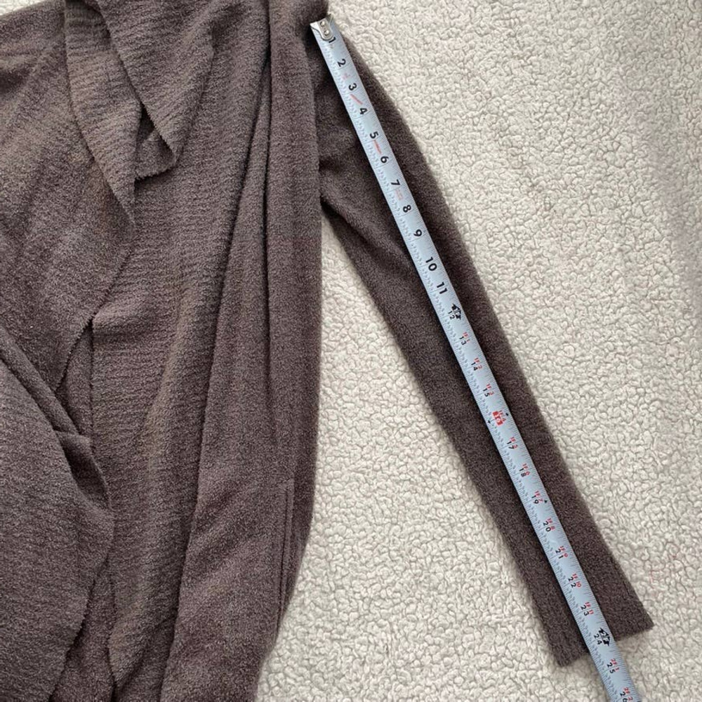 Barefoot dreams CozyChic Lite Circle Cardigan in Charcoal Black Women Size XS/S - Picture 13 of 14